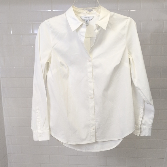Nine West Tops - Nine West White Button-Up Shirt